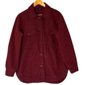 Banana Republic Burgundy Oversized Shacket - Size Small
